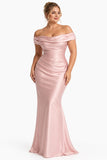 Sheath-Column Floor Length Acetate Satin Bridesmaid Dress CG0303BM
