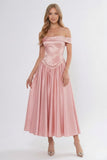 A-Line Ankle Length Soft Satin Bridesmaid Dress CG0313BM