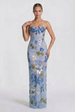 Sheath-Column Maxi Lace Wedding Guest Dress CG0320
