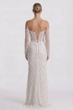 Trumpet-Mermaid Maxi Lace Wedding Guest Dress CG0323