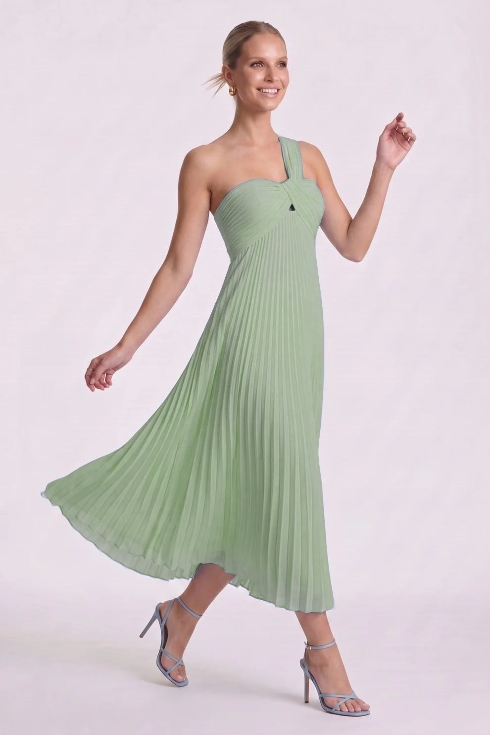 A-Line Ankle Length Chiffon Wedding Guest Dress CG0324