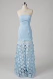 A-Line Maxi Elastic Cloth Tulle Wedding Guest Dress CG0325