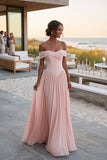 A-Line Maxi Chiffon Wedding Guest Dress CG0345