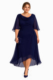 Sheath-Column High-Low Chiffon Wedding Guest Dress CG0378