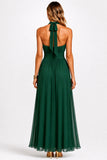 A-Line Maxi Chiffon Wedding Guest Dress CG0379