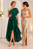 A-Line High-Low Chiffon Wedding Guest Dress CG0380