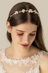 Alloy Headbands with Imitation Pearl and Rhinestone CH0162 - COCOMELODY