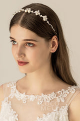 Alloy Headbands with Imitation Pearl and Rhinestone CH0162 - COCOMELODY