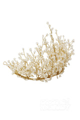 Grand Alloy Tiaras with Beads CH0179 - COCOMELODY