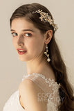 Alloy Hair Combs with Imitation Pearl CH0194 - COCOMELODY