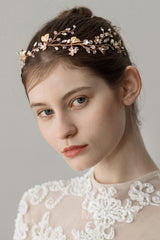 Alloy Headbands with Imitation Pearl and Crystals CH0207 - COCOMELODY