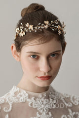 Alloy Headbands with Imitation Pearl and Crystals CH0207 - COCOMELODY