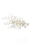 Alloy Hair Combs with Imitation Pearl and Crystals CH0210 - COCOMELODY