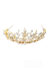 Alloy Tiaras with Imitation Pearl and Crystals CH0217 - COCOMELODY