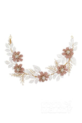 Alloy Headbands with Flower CH0259 - COCOMELODY