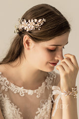 Alloy Hair Combs with Crystals CH0265 - COCOMELODY