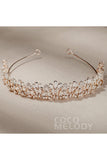 Alloy Tiaras with Rhinestone and Opal CH0270 - COCOMELODY
