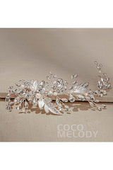 Alloy Headpieces with Imitation Pearl and Rhinestone CH0272 - COCOMELODY
