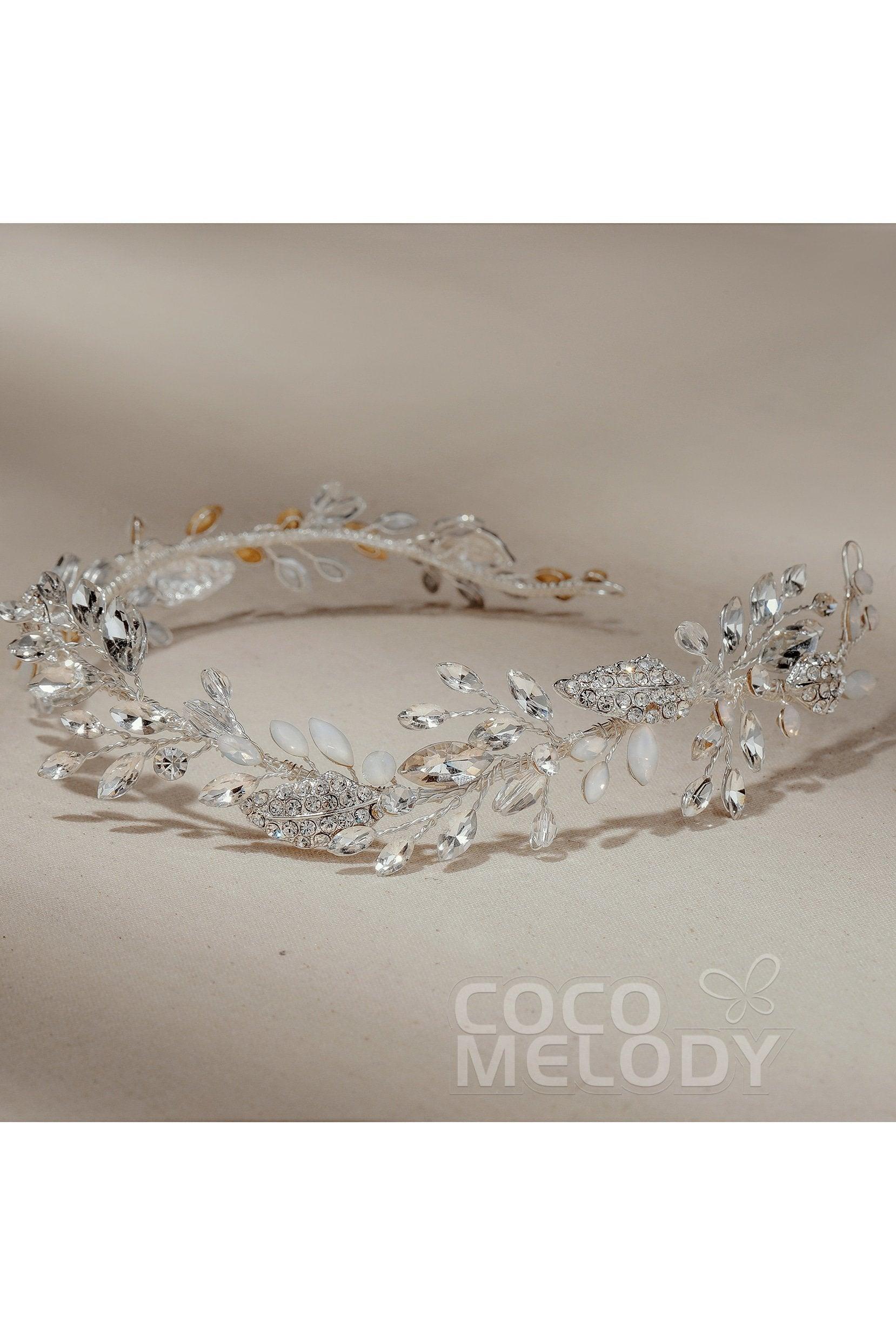 Alloy Headpieces with Rhinestone and Opal CH0274 - COCOMELODY