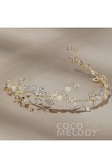Alloy Headpieces with Imitation Pearl and Rhinestone CH0275 - COCOMELODY