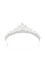Alloy Tiaras with Imitation Pearl Rhinestone CH0356 - COCOMELODY