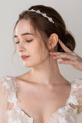 Alloy Tiaras with Pearl Rhinestone CH0366 - COCOMELODY