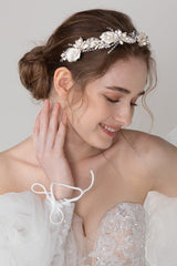Alloy Headbands with Beads Rhinestone CH0384 - COCOMELODY