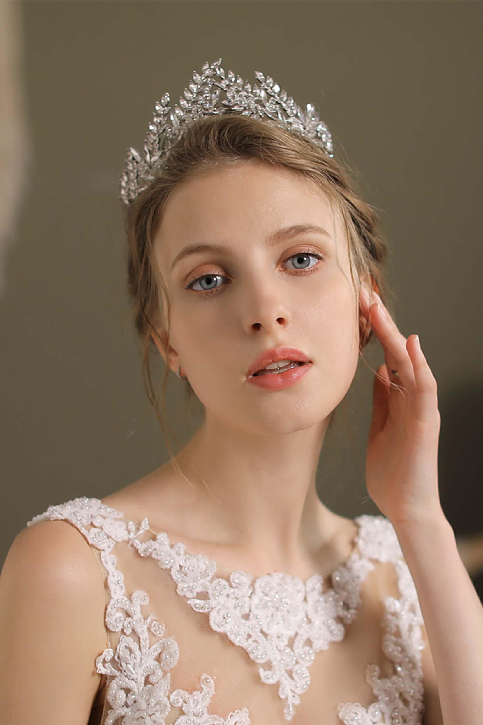 Alloy Tiaras with Rhinestone CH0388 - COCOMELODY