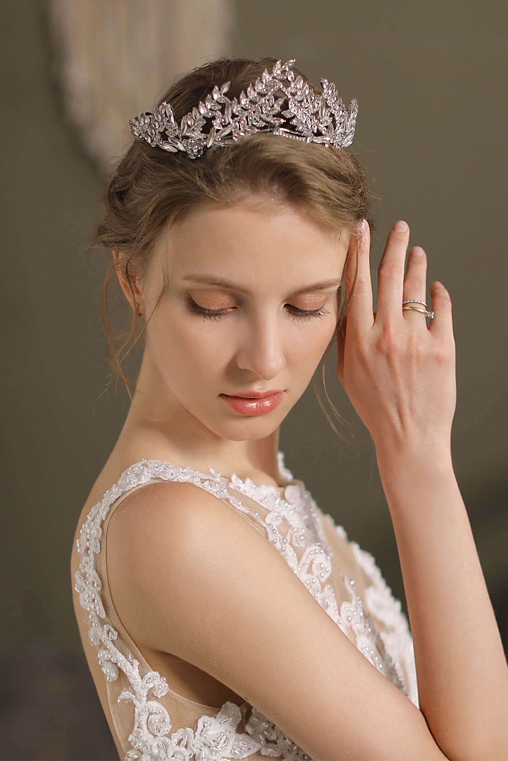 Alloy Tiaras with Rhinestone CH0388 - COCOMELODY