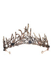 Alloy Tiaras with Imitation Pearl Rhinestone CH0392 - COCOMELODY