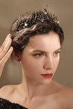 Alloy Tiaras with Imitation Pearl Rhinestone CH0392 - COCOMELODY