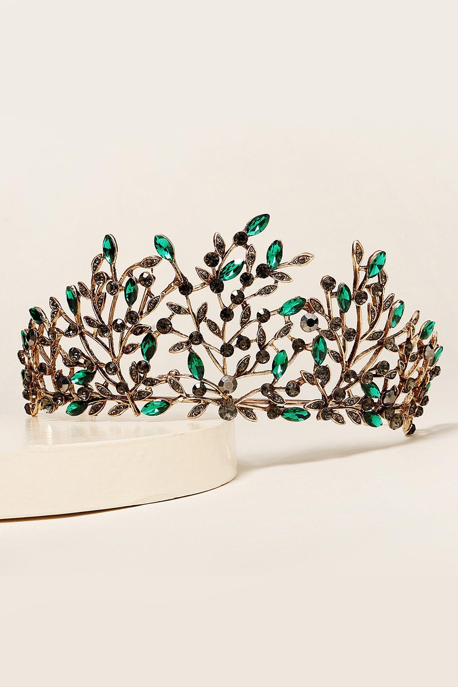 Alloy Tiaras with Rhinestone CH0395 - COCOMELODY