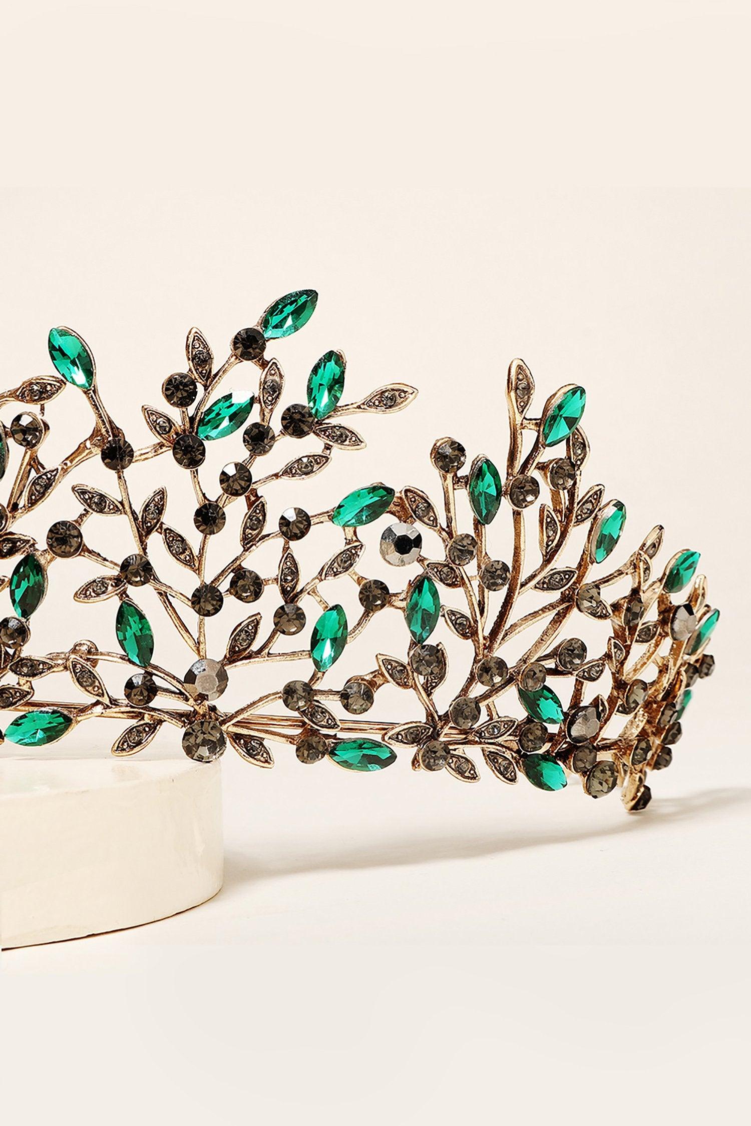 Alloy Tiaras with Rhinestone CH0395 - COCOMELODY