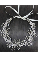 Alloy Headbands with Rhinestone Pearls CH0406 - COCOMELODY