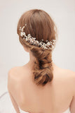 Alloy Hair Combs with Imitation Pearl Crystals CH0409 - COCOMELODY