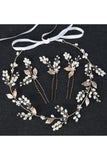 Alloy Headbands with Rhinestone Pearls CH0411 - COCOMELODY