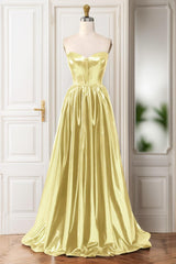 A-Line Sweep-Brush Train Hot Stamping Cloth Prom Dress CS0446 - COCOMELODY