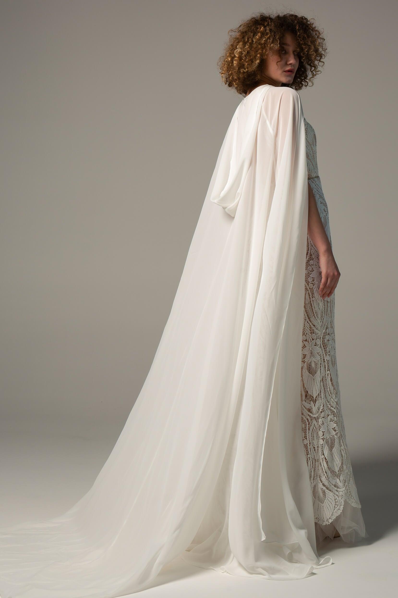Queenly Chiffon Wedding Wrap CJ0070 - COCOMELODY