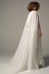 Queenly Chiffon Wedding Wrap CJ0070 - COCOMELODY
