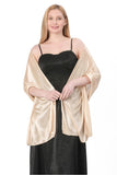 Elastic Silk like Satin Shawl with CJ0099 - COCOMELODY