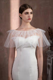 Tulle Shawl with Beading CJ0116 - COCOMELODY