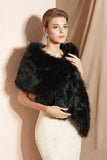 Faux Fur Shawl with CJ0124 - COCOMELODY