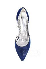 Stiletto Heel Sparkling Heels Dress Shoes CK0065 - COCOMELODY
