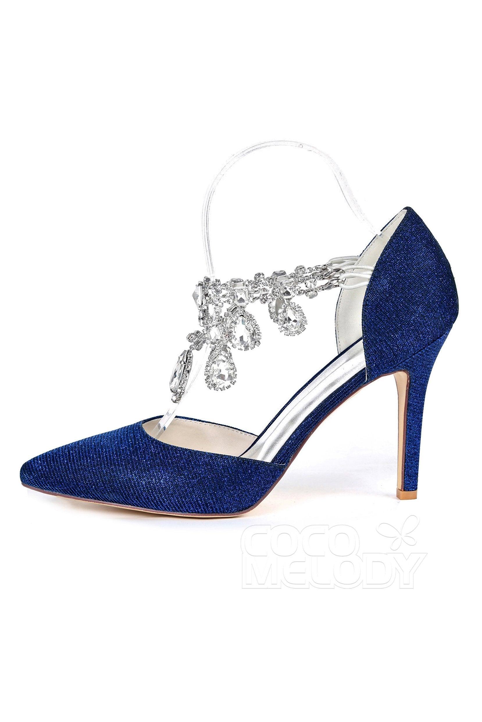 Stiletto Heel Sparkling Heels Dress Shoes CK0065 - COCOMELODY