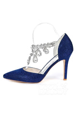 Stiletto Heel Sparkling Heels Dress Shoes CK0065 - COCOMELODY
