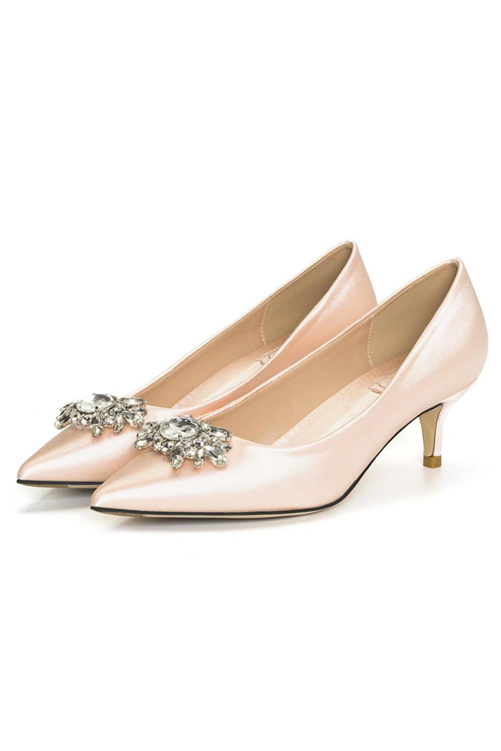 Stiletto Heel 5cm Satin Heels Bridal Shoes CK0109 - COCOMELODY