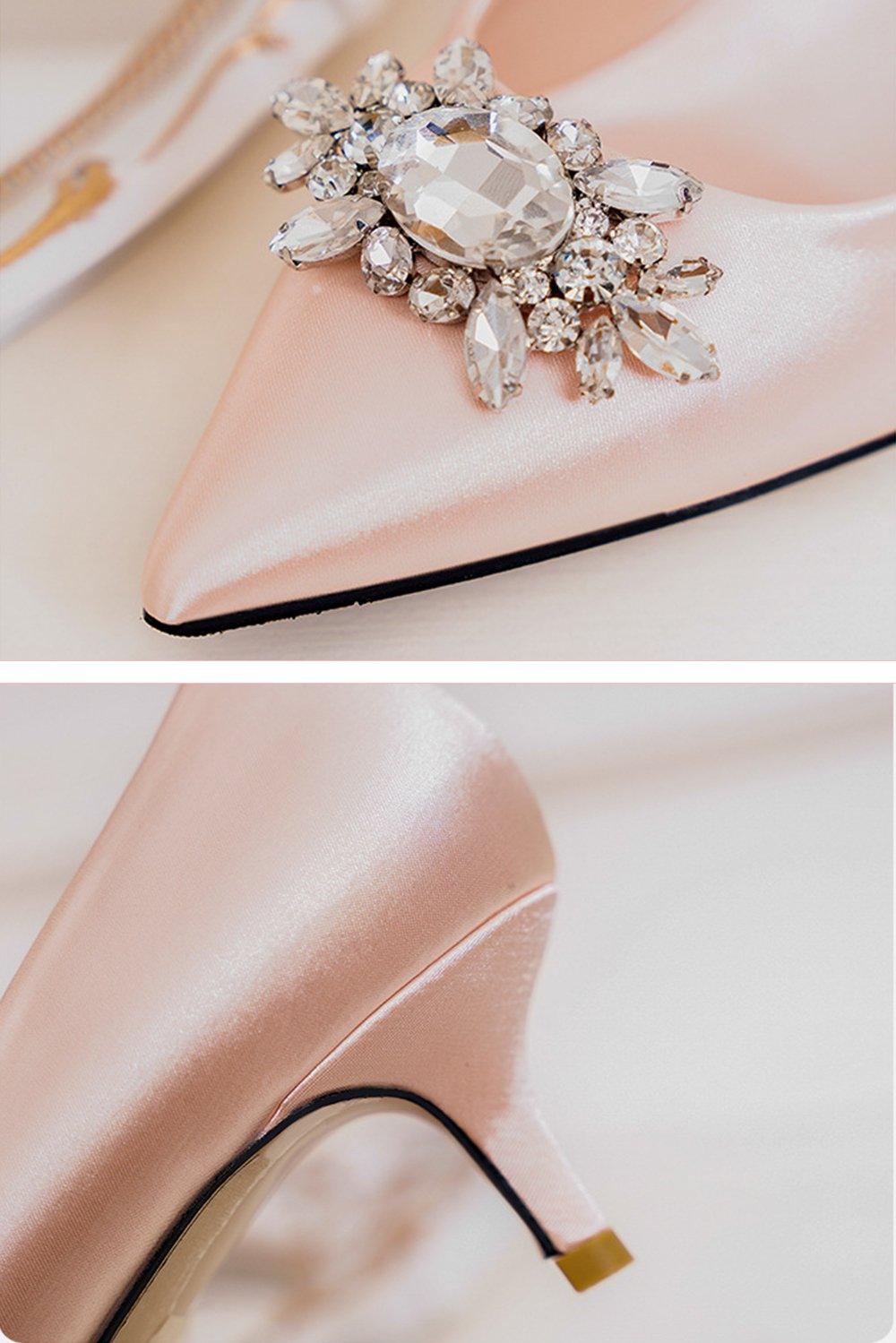 Stiletto Heel 5cm Satin Heels Bridal Shoes CK0109 - COCOMELODY