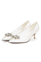 Stiletto Heel 5cm Satin Heels Bridal Shoes CK0109 - COCOMELODY