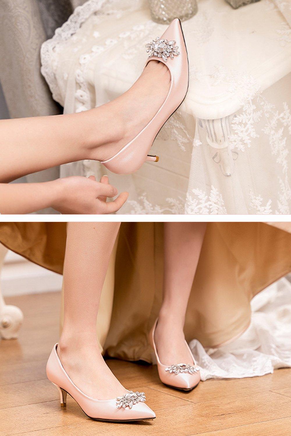 Stiletto Heel 5cm Satin Heels Bridal Shoes CK0109 - COCOMELODY