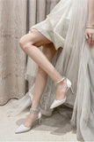 Stiletto Heel 9cm Satin Heels Bridal Shoes CK0119 - COCOMELODY